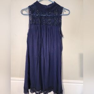 Altar'd State Navy Lace Dress